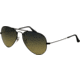 Ray-Ban Aviator Large Metal Sunglasses RB3025 002/76-5814 - Black Crystal Polarized Blu Grad.green
