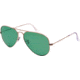 Ray-Ban Aviator Large Metal Sunglasses RB3025 019/O5-58 - Matte Silver Frame, polar green Lenses