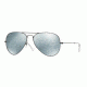 Ray-Ban Aviator Large Metal Sunglasses RB3025 029/30-58 - Matte Gunmetal Frame, Green Mirror Silver Lenses