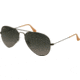 Ray-Ban Aviator Large Metal Sunglasses RB3025 029/71-5814 - Matte Gunmetal Frame, Crystal Gray Gradient Lenses