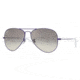 Ray-Ban Aviator Large Metal Sunglasses RB3025 087/32-5514 - Metal Violet Matte Crystal Gray Gradient
