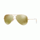 Ray-Ban Aviator Large Metal Sunglasses RB3025 112/93-58 - Matte Gold Frame, Brown Mirror Gold Lenses
