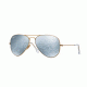 Ray-Ban Aviator Large Metal Sunglasses RB3025 112/W3-58 - Matte Gold Frame, Polar Dark Grey Lenses