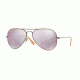 Ray-Ban Aviator Large Metal Sunglasses RB3025 167/4K-58 - Demiglos Brusched Bronze Frame, Lillac Mirror Lenses