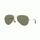 Ray-Ban Aviator Large Metal Sunglasses RB3025 181-62 - Gold Frame, Dark Green Lenses