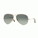 Ray-Ban Aviator Large Metal Sunglasses RB3025 181/71-62 - Gold Frame, Light Grey Gradient Dark Grey Lenses