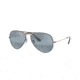 Ray-Ban Aviator Large Metal Sunglasses RB3025 9156AJ-58 - , Blue Bi-mirror Grey Lenses