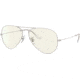 Ray-Ban Aviator Large Metal RB3025 Sunglasses, Light Gray, 62, RB3025-9223BL-62