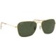 Ray-Ban Caravan Sunglasses RB3136 001-5515 - Arista Frame / Crystal Green 55 mm Lenses