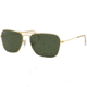 Ray-Ban Caravan Sunglasses RB3136 001-5515 - Arista Frame / Crystal Green 55 mm Lenses