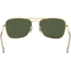 Ray-Ban Caravan Sunglasses RB3136 001-5815 - Arista Frame / Crystal Green 58 mm Lenses