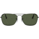 Ray-Ban Caravan Sunglasses RB3136 004-5515 - Gunmetal Frame / Crystal Green 55 mm Lenses