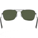 Ray-Ban Caravan Sunglasses RB3136 004-5515 - Gunmetal Frame / Crystal Green 55 mm Lenses