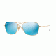Ray-Ban Caravan Sunglasses RB3136 112/17-58 - Matte Gold Frame, Grey Mirror Blue Lenses