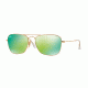 Ray-Ban Caravan Sunglasses RB3136 112/19-58 - Matte Gold Frame, Grey Mirror Green Lenses