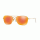 Ray-Ban Caravan Sunglasses RB3136 112/69-55 - Matte Gold Frame, Brown Mirror Red Lenses