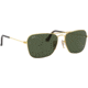 Ray-Ban Caravan Sunglasses RB3136 181-55 - Gold Frame, Dark Green Lenses