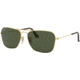 Ray-Ban Caravan Sunglasses RB3136 181-55 - Gold Frame, Dark Green Lenses