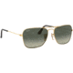 Ray-Ban Caravan Sunglasses RB3136 181/71-58 - Gold Frame, Light Grey Gradient Dark Grey Lenses