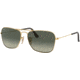 Ray-Ban Caravan Sunglasses RB3136 181/71-58 - Gold Frame, Light Grey Gradient Dark Grey Lenses