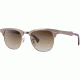 Ray-Ban CLUBMASTER ALUMINUM RB3507 Sunglasses 139/85-51 - Brushed Bronze/gunmetal Frame, Light Brown Lenses