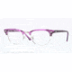 Ray-Ban Clubmaster Eyeglasses RX5154 with Rx Prescription Lenses 5257-49 - Matte Stripped Violet Frame