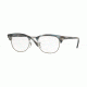 Ray-Ban Clubmaster Eyeglasses RX5154 with Rx Prescription Lenses 5750-49 - Blue/grey Stripped Frame