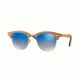 Ray-Ban CLUBMASTER M RB3016M Progressive Prescription Sunglasses RB3016M-11807Q-51 - Lens Diameter 51 mm, Frame Color Shiny Gold