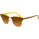 Ray-Ban Clubmaster Sunglasses RB3016 110485-4921 - Top Brown on Yellow Frame, Brown Gradient Lenses