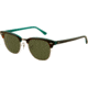Ray-Ban Clubmaster Sunglasses RB3016 1127-4921 - Top Shiny Havana Frame, Gray Green Lenses