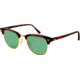 Ray-Ban Clubmaster Sunglasses RB3016 1145O5-49 - Matte Red Havana Frame, polar green Lenses