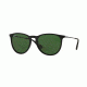 Ray-Ban ERIKA F RB4171F Sunglasses 601/2P-54 - Black Frame, Polar Green Lenses