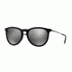 Ray-Ban ERIKA F RB4171F Sunglasses 60756G-54 - Flock Black Frame, Grey Mirror Silver Lenses