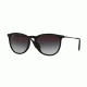 Ray-Ban ERIKA F RB4171F Sunglasses 622/8G-54 - Black Rubber Frame, Grey Gradient Lenses