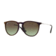 Ray-Ban Erika F RB4171F Sunglasses 6316E8-57 - Red Frame, Green Gradient Brown Lenses