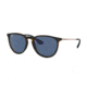 Ray-Ban Erika F RB4171F Sunglasses 639080-57 - Havana Frame, Dark Blue Lenses