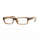 Ray-Ban Eyeglasses RX5169 with Rx Prescription Lenses 5542-52 - Brown Horn Grad Trasp Beige Frame
