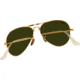 Ray-Ban Folding Aviator RB3479 Sunglasses 001/58-5514 - Arista Frame, Crystal Green Lenses