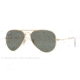 Ray-Ban Folding Aviator RB3479 Sunglasses 001/58-5814 - Arista Frame, Crystal Green Lenses