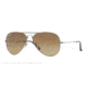 Ray-Ban Folding Aviator RB3479 Sunglasses 004/M2-5814 - Shiny Gunmetal Frame, Crystal Polar Brown Gradient Lenses