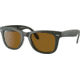 Ray-Ban Folding Wayfarer Classic Sunglasses, Brown Lenses, Military, 50, RB4105-657533-50