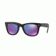 Ray-Ban Folding Wayfarer Sunglasses RB4105 601S1M-50 - Matte Black Frame, Grey Mirror Purple Lenses