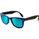 Ray-Ban Folding Wayfarer Sunglasses RB4105 602017-5022 - Matte Blue Frame, Crystal Green / Blue Mirror Lenses