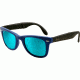 Ray-Ban Folding Wayfarer Sunglasses RB4105 602017-5420 - Matte Blue Frame, Crystal Green / Blue Mirror Lenses