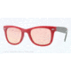 Ray-Ban Folding Wayfarer Sunglasses RB4105 6050Z2-50 - Matte Red Frame, Brown Mirror Pink Lenses