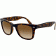 Ray-Ban Folding Wayfarer Sunglasses RB4105 710/51-5022 - Light Havana Frame, Crystal Brown Gradient Lenses