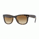 Ray-Ban Folding Wayfarer Sunglasses RB4105 710/51-5420 - Light Havana Frame, Crystal Brown Gradient Lenses