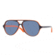 Ray Ban Junior RJ9049S #178/7B - Top Blue On Orange Frame, Blue Lenses