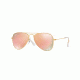 Ray-Ban Junior Sunglasses RJ9506S for Kids 249/2Y-50 - Matte Gold Frame, Copper Flash Lenses