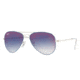 Ray-Ban Junior Sunglasses RJ9506S for Kids 276/X0-50 - Silver On Top Light Blue Frame, Blue Mirror Red Lenses